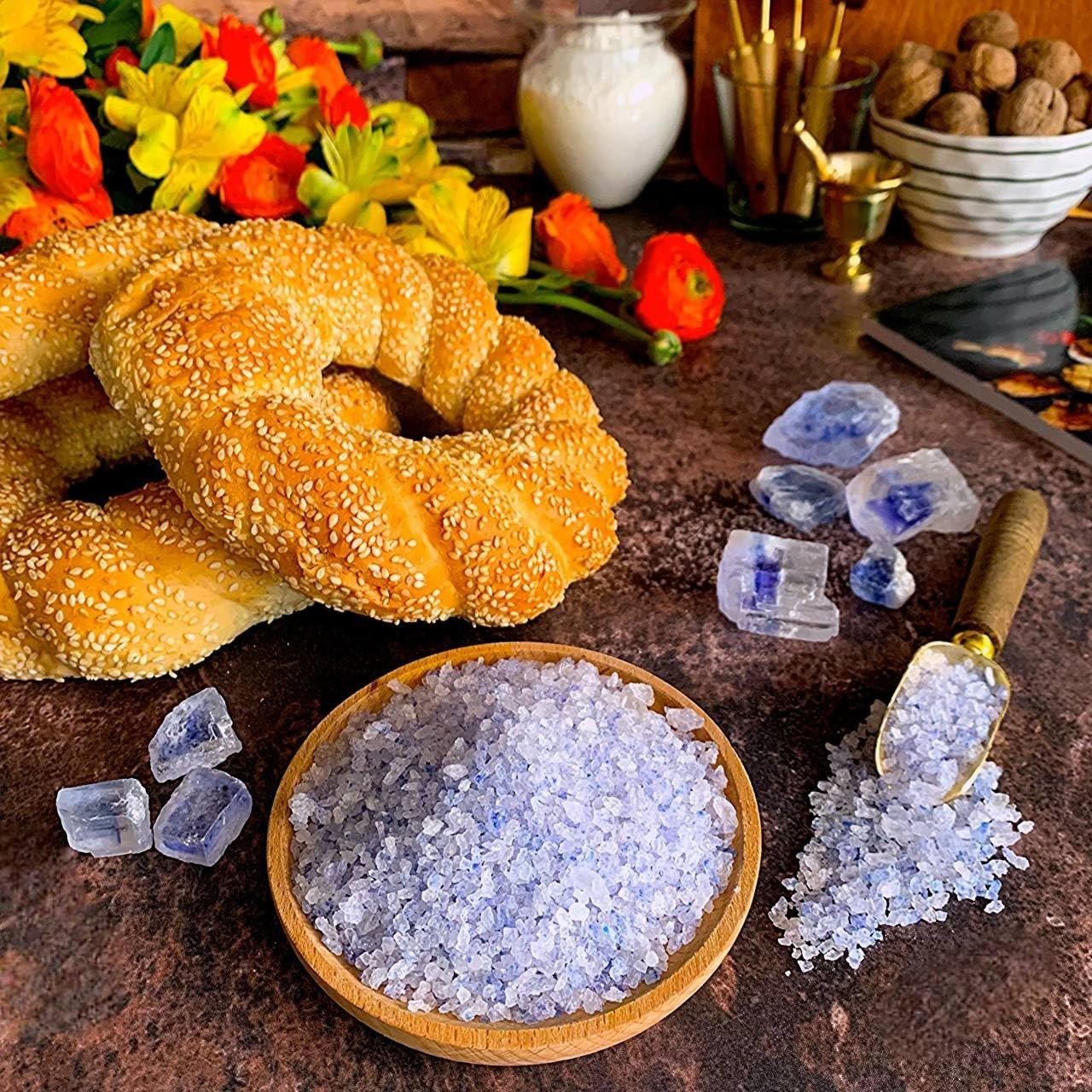 Ancient Blue Salt 100g Rare Mineral Gourmet Salt High Potassium Low Sodium