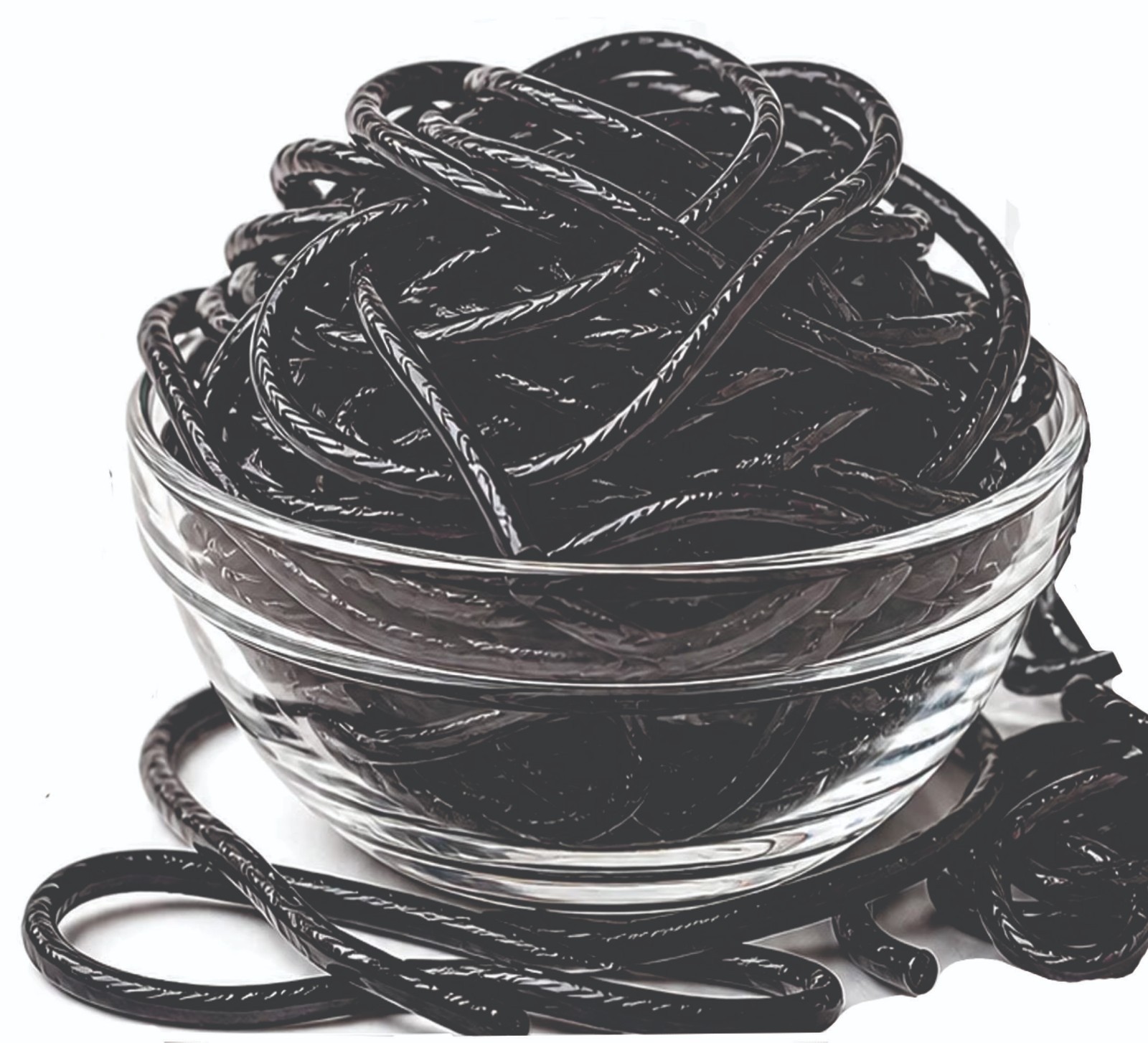 Gustaf’s Shoestring Black Licorice Laces – 2 lb Bulk Bag Fresh Candy