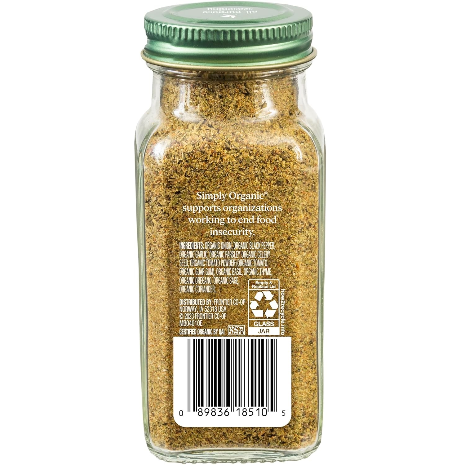 Simply Organic All-Purpose Seasoning Blend, 2.08 Ounce Jar,