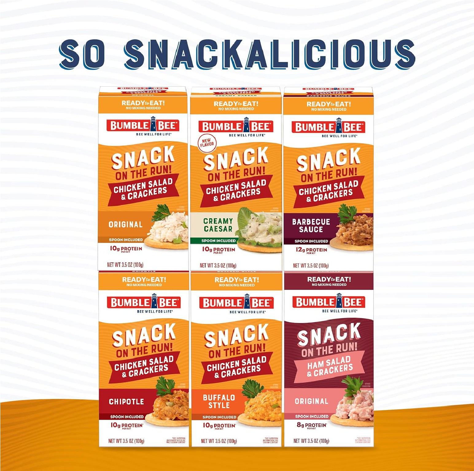 Bumble Bee Snack on the Run Chicken Salad with Crackers Kit 3.5 oz Pack of 12…