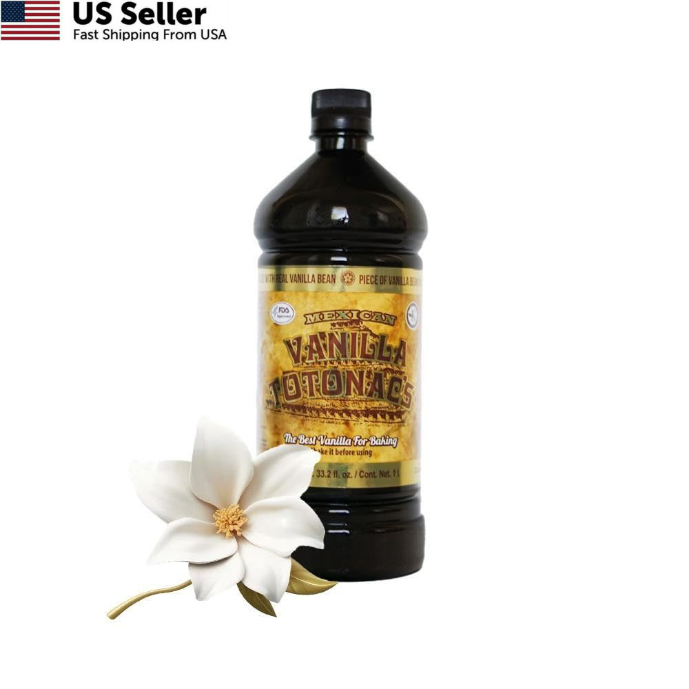 Mexican Vanilla Totonac’s – 33.2 Oz (1 Lt) Bottle – Fl (Pack of 1)