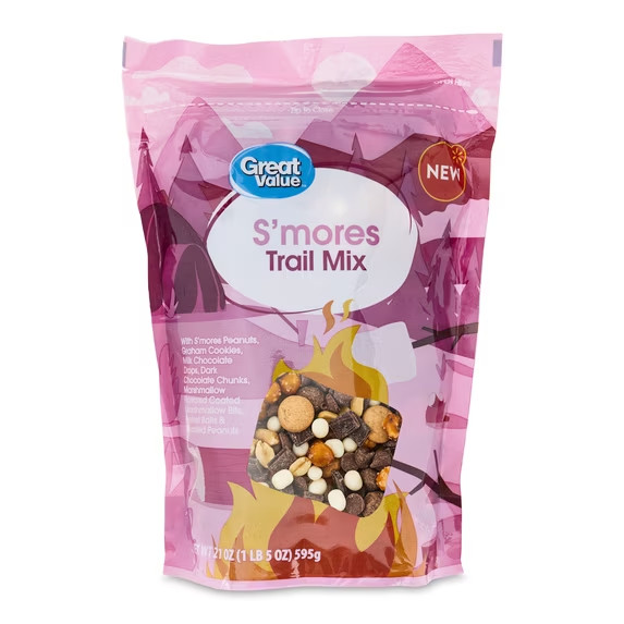 Great Value S’mores Trail Mix 21 oz – Chocolate Sweet Smores Snack Mix Bag