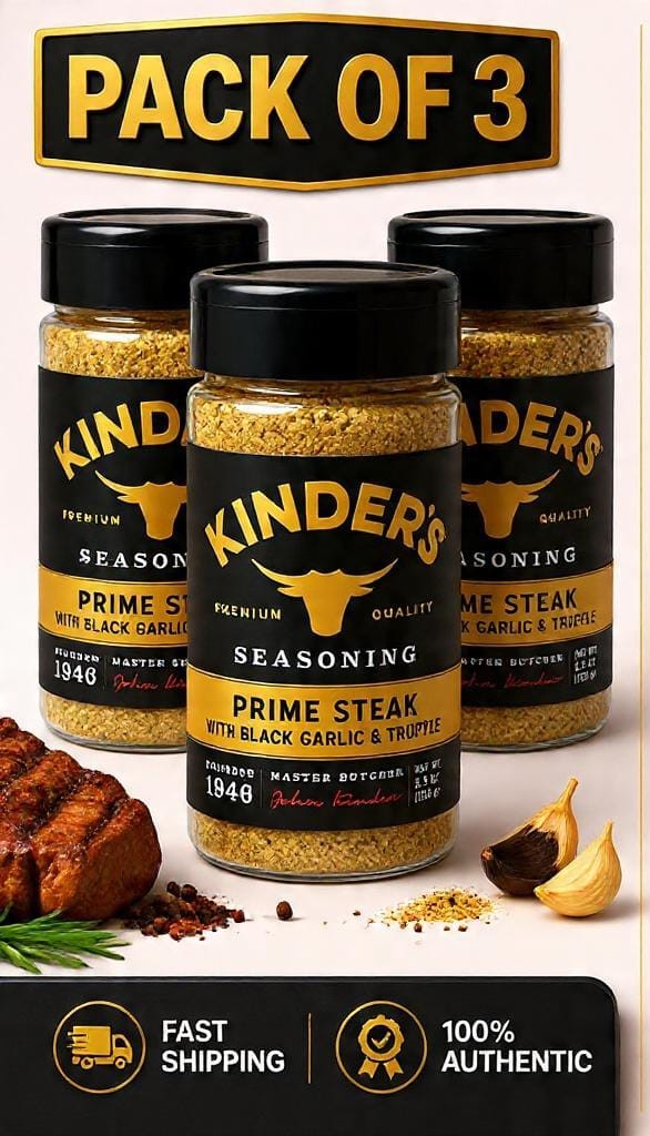 Kinder’s Prime Steak with Black Garlic and Truffle 7.9 oz. ( 3 PACK )