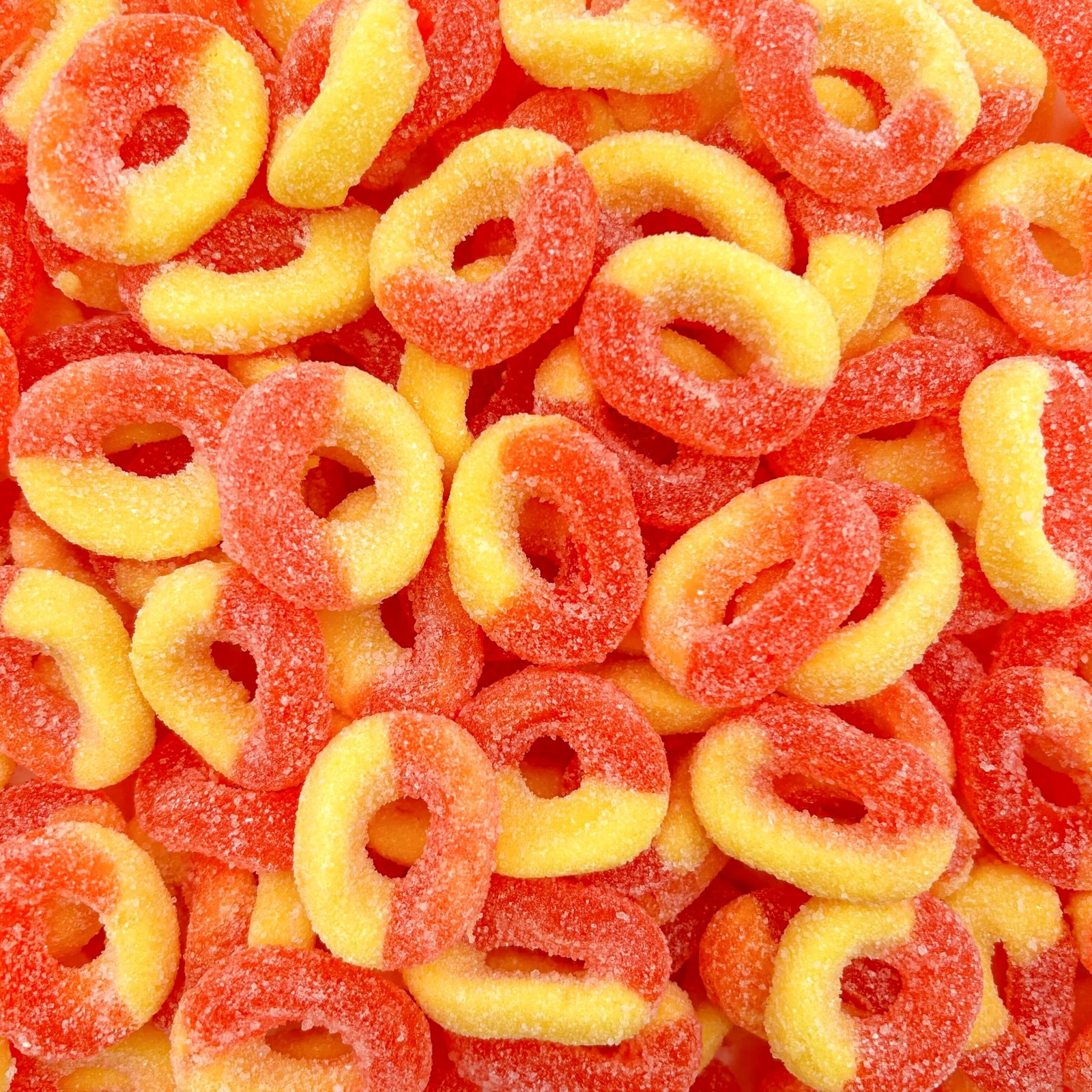 Peach Rings Gummy Candy | 1 Lb Bag | Classic Sweet and Sour | 1 Pound