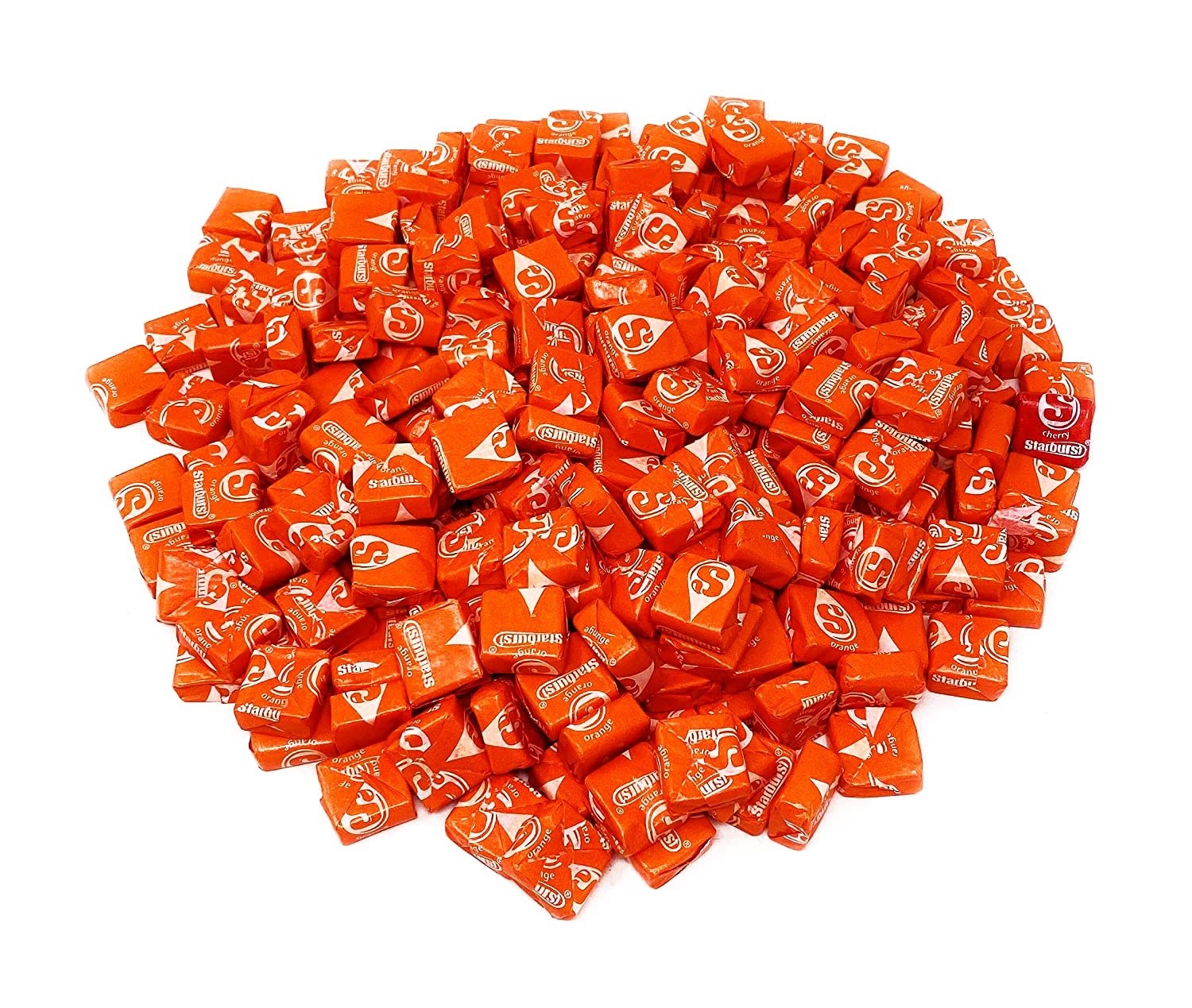 Starburst All Orange – Bulk Fresh Chewy Wrapped Candy 4oz, 8oz, 1lb, 2lb Bag