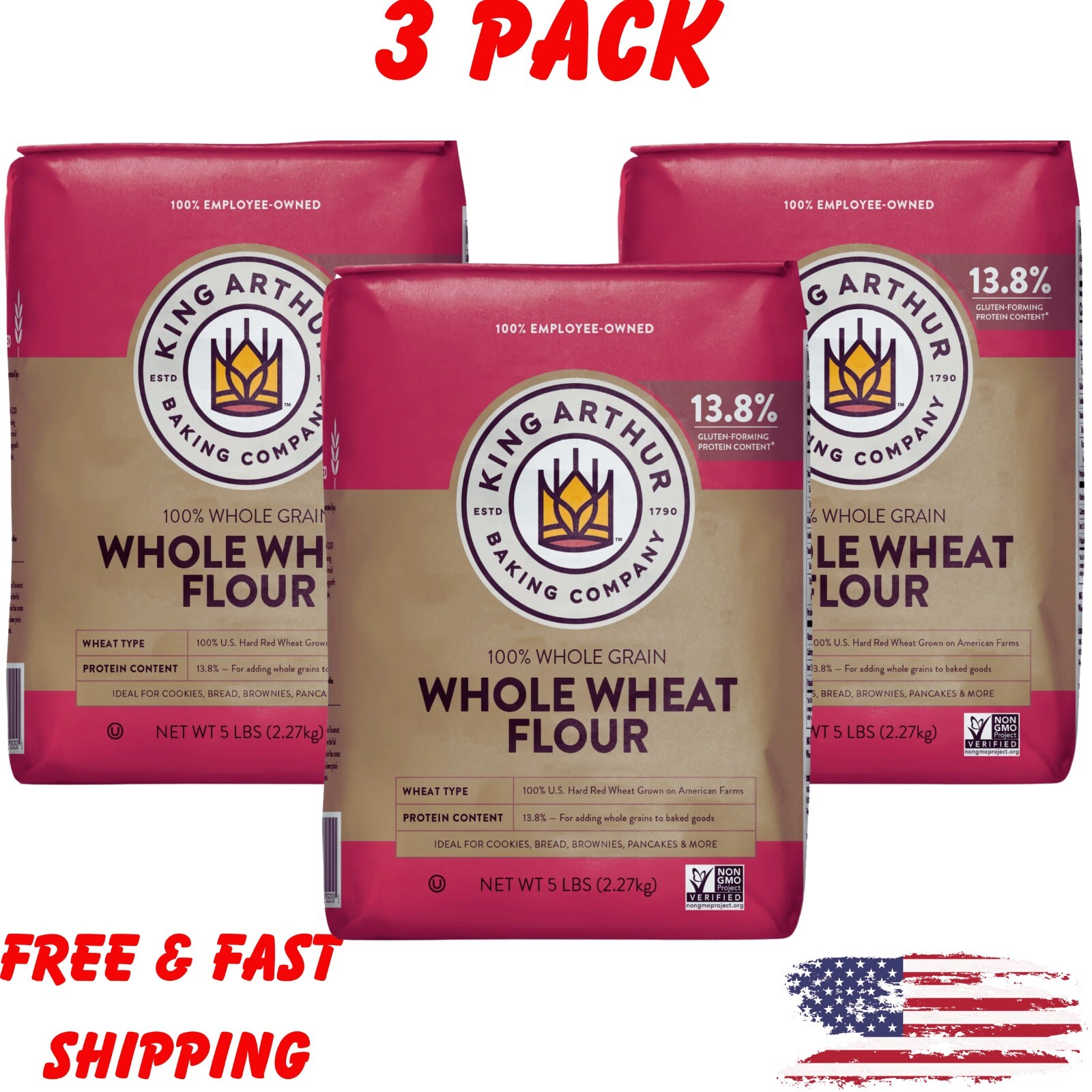 King Arthur Whole Wheat Flour 5 LB