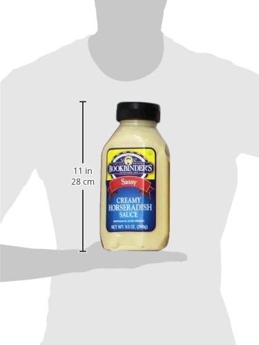 Bookbinders Horseradish, Sassy Sauce, Creamy, 9.5-Ounce (Pack of 9)