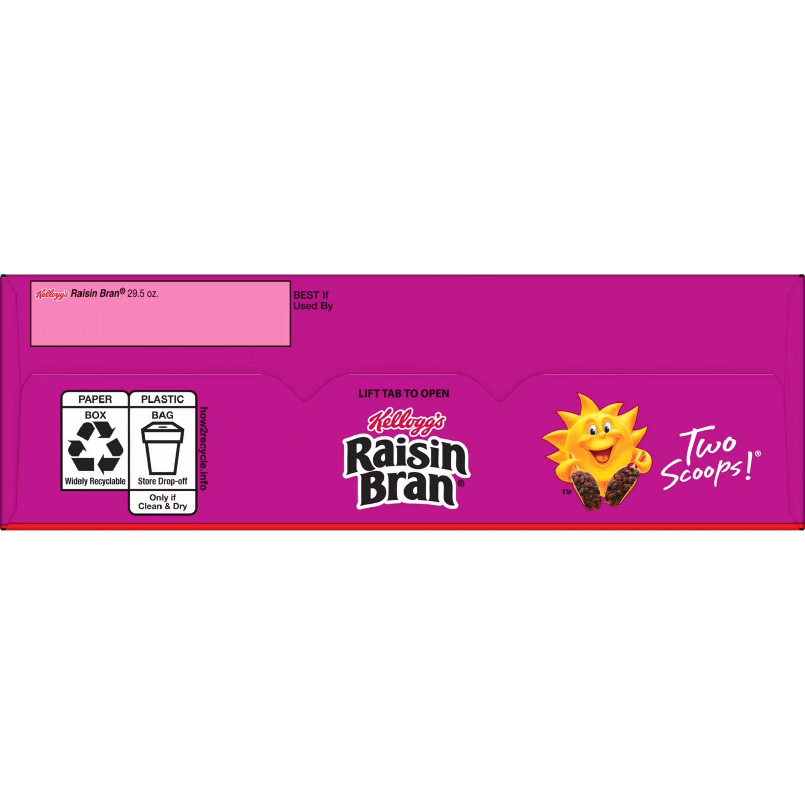 Kellogg’s Raisin Bran Breakfast Cereal, High Fiber, 28g Whole Grain, Mega Size