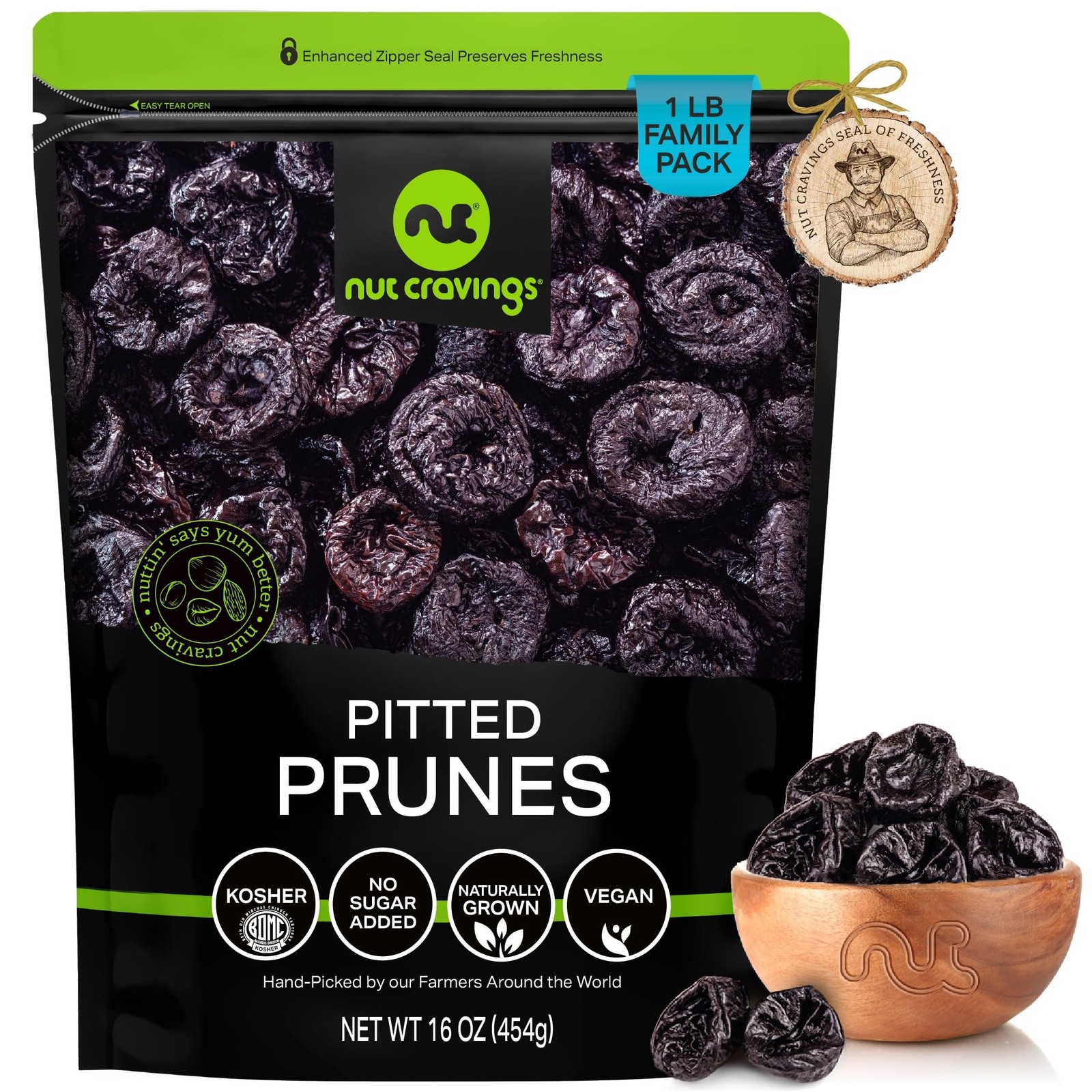 NUT CRAVINGS – Dried Prunes Pitted Unsweetened, Dry Plums No Sugar Added, Uns…
