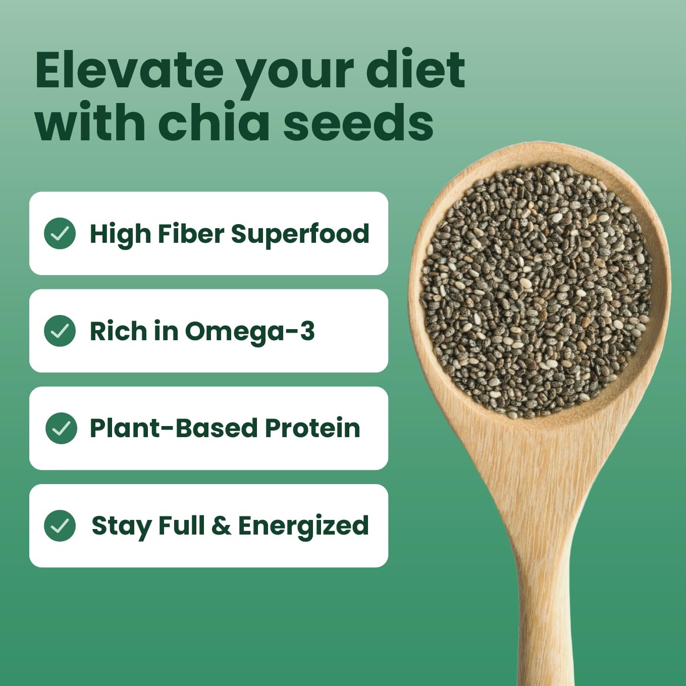 Sanar Naturals Chia Seeds | High Fiber, Omega 3 10 Ounce (Pack of 1)