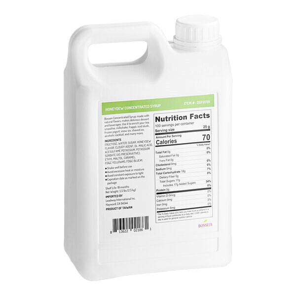 Bossen Honeydew Concentrated Syrup 64 fl. oz. 535SYPHNYDEW