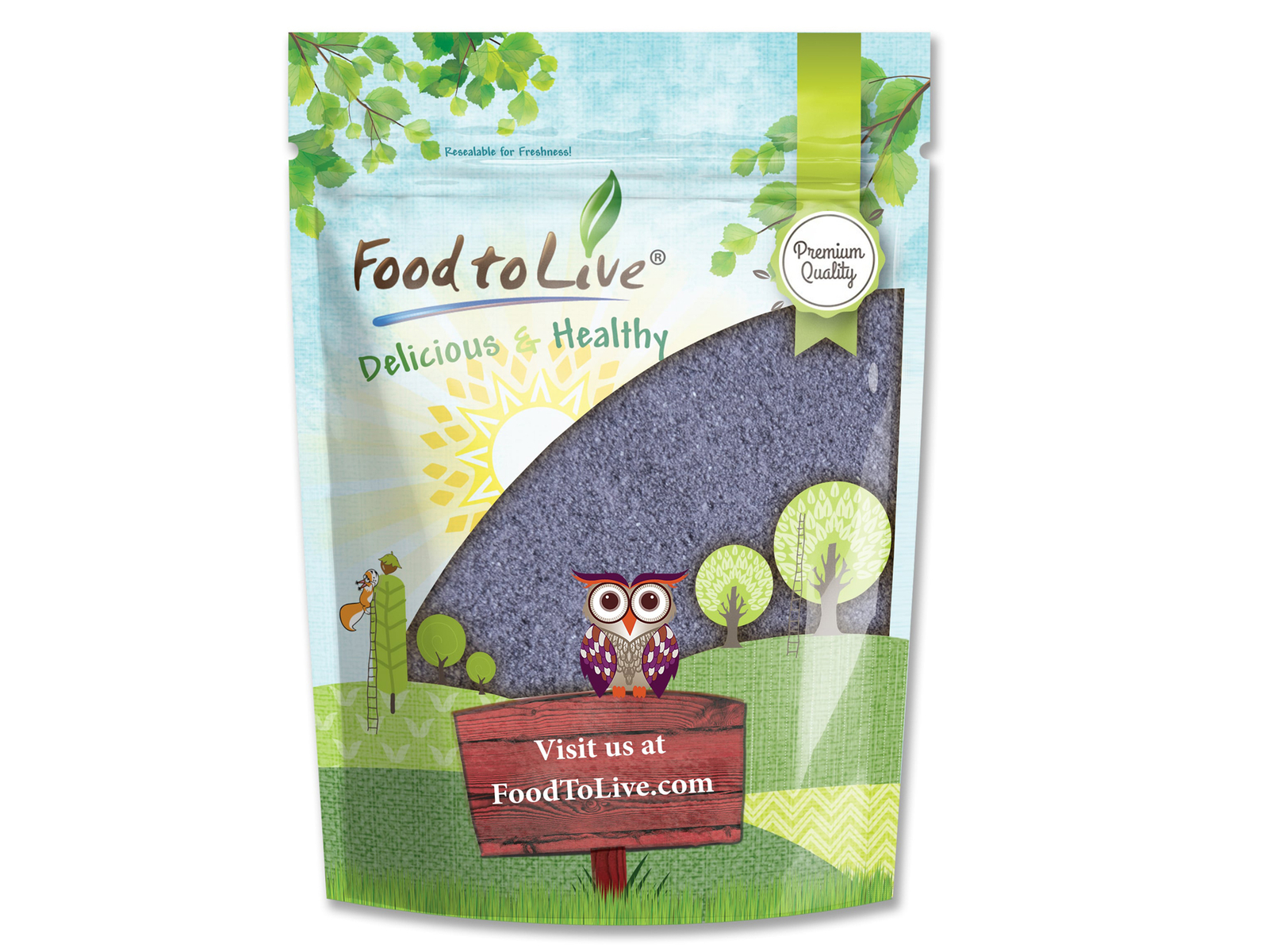 Food to Live Butterfly Pea Flower Powder, Matcha