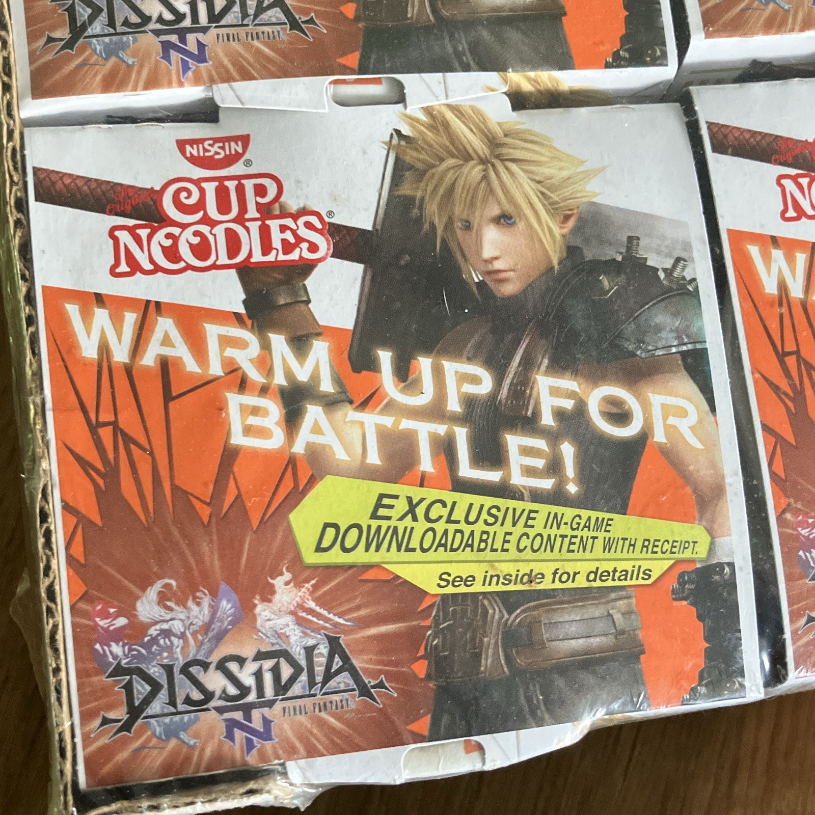 Final Fantasy Dissidia NT Branded Cup Noodles, Chicken, 6 Pack