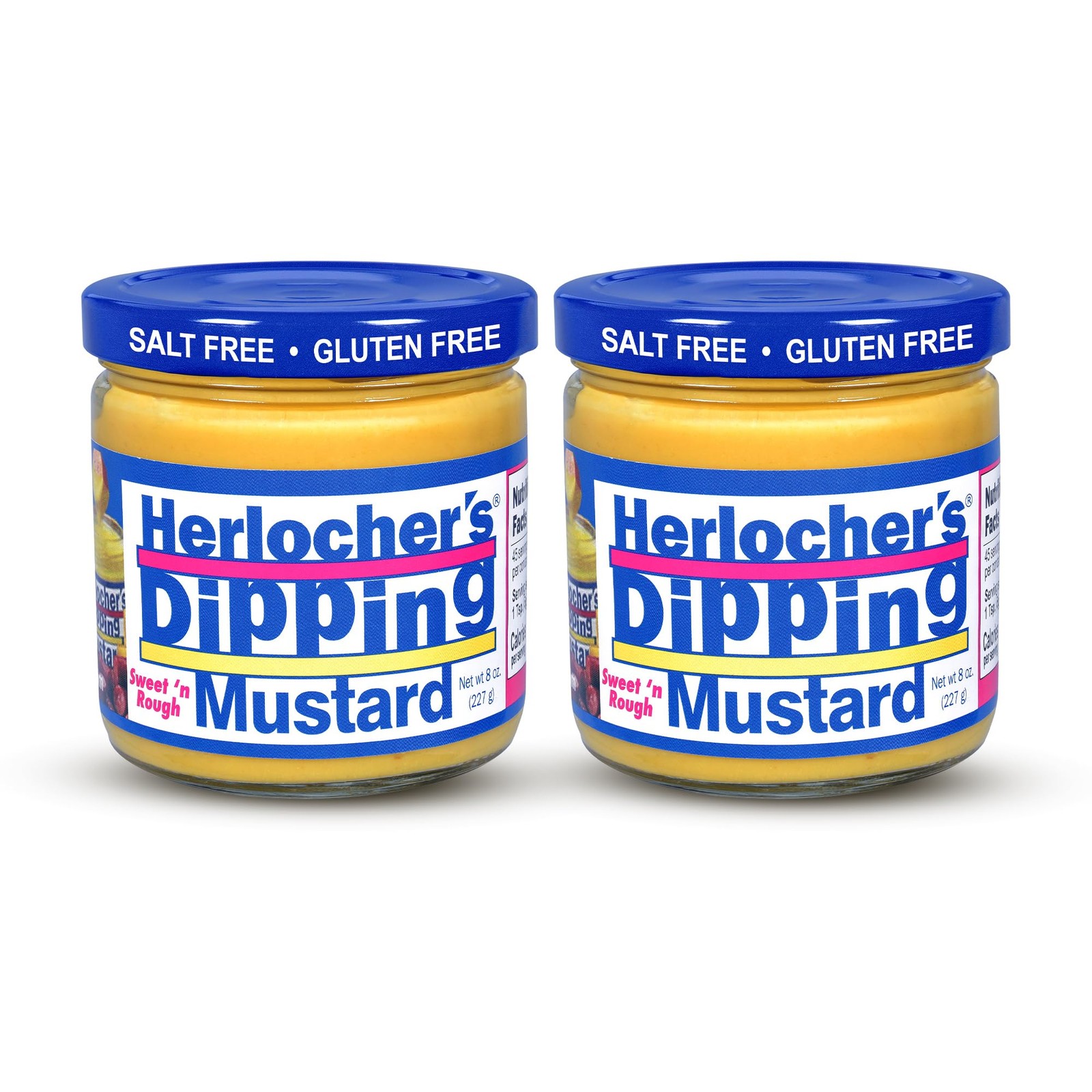 Herlocher’s Dipping Mustard – Pack of 2 | Sweet & Tangy 8 oz (Pack 2)