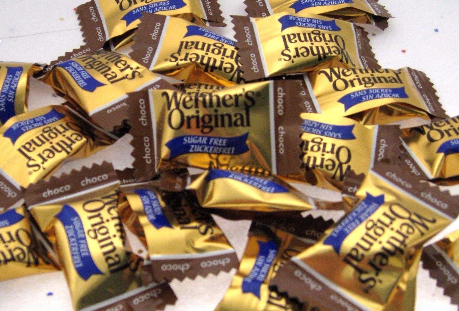 Werther’s Sugar Free 8oz Caramel Chocolate Creamy Werthers Hard Candy 1/2 lb BFR