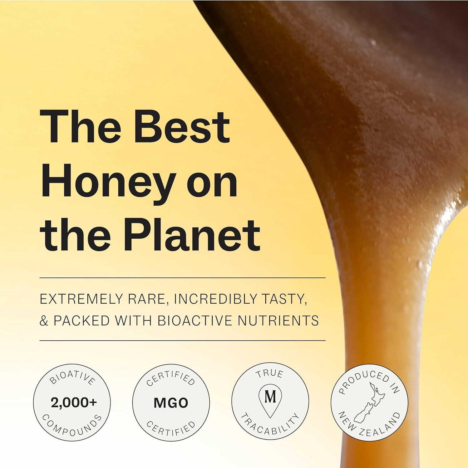 Manuka Honey Raw NZ 50+ MGO Superfood Immune Support 500g Jar