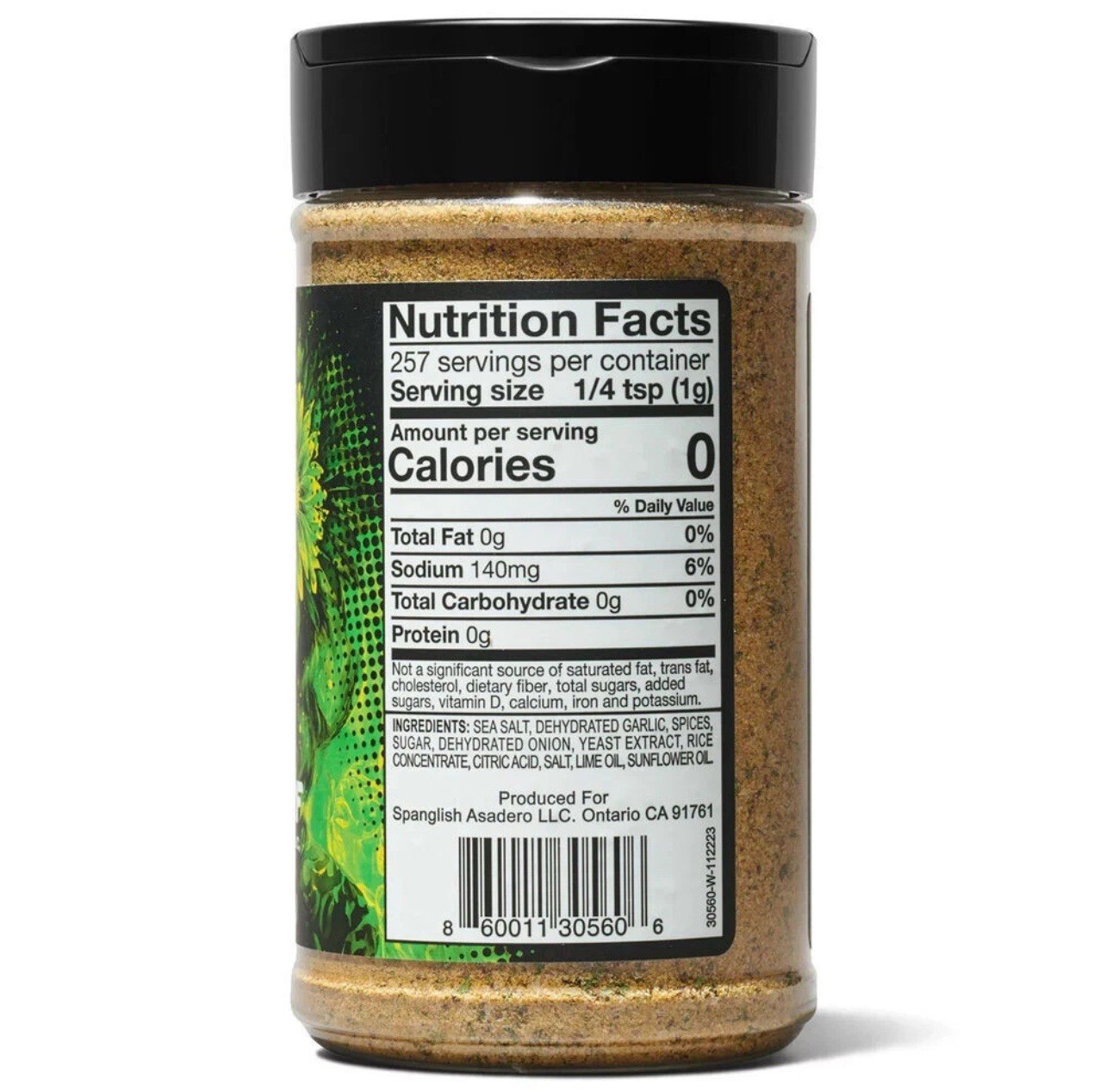 Spanglish Asadero Surf & Turf Seasoning w/🧄Garlic,Herbs &🍋‍🟩 Lime 9.1 oz