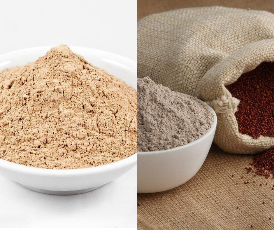 Herbal Ragi or Finger Millet Kurakkan Flour/ kithul flour [Caryota urens]pak200g