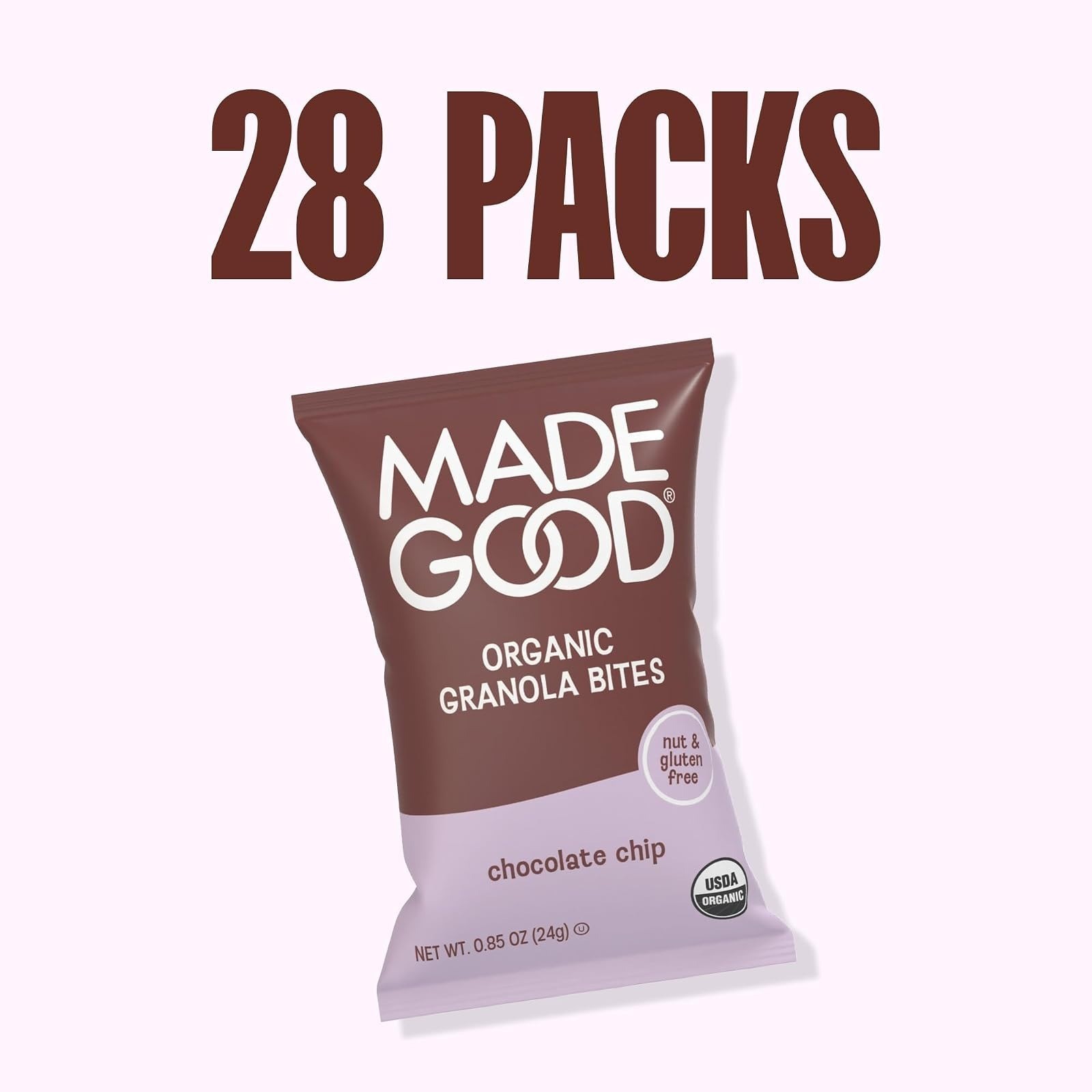 MadeGood Chocolate Chip Granola Bites – Organic Gluten Free Snacks
