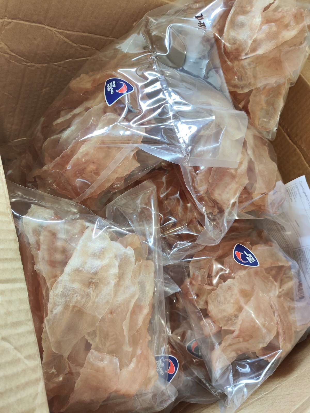 New Zealand Ling Fish Maw 新西兰鳕鱼花胶纽西兰鱼胶21-25片/500g