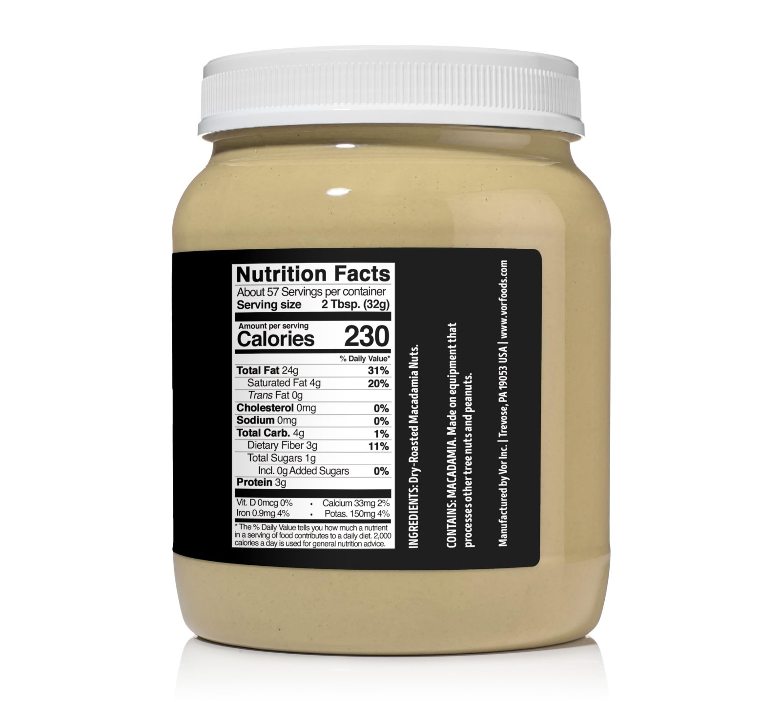Creamy Macadamia Nut Butter 4lb | Vegan, Paleo, Keto, Gluten-Free, Single Ingred
