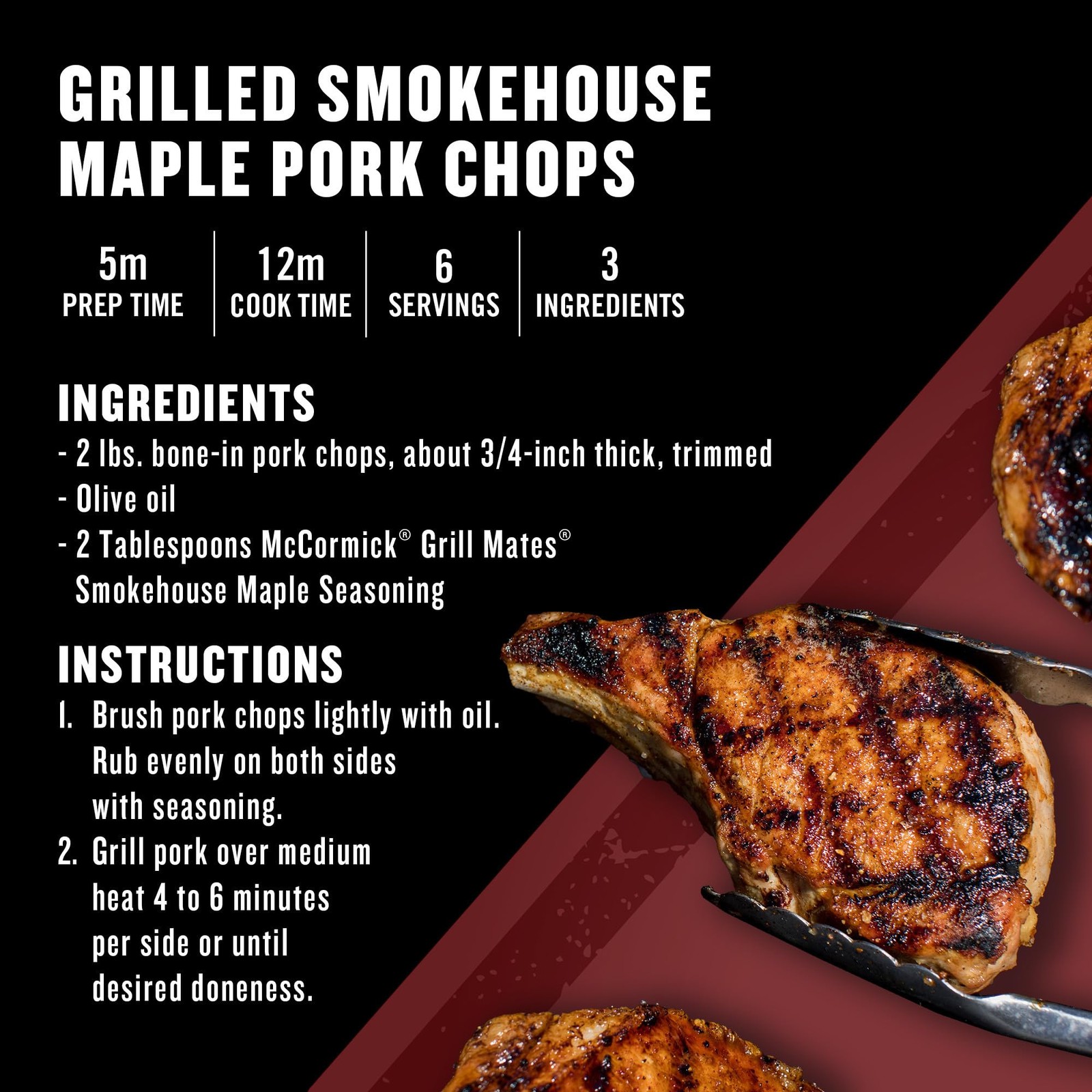 McCormick Grill Mates Smokehouse Maple Seasoning, 28 oz One 28 Ounce Contain…