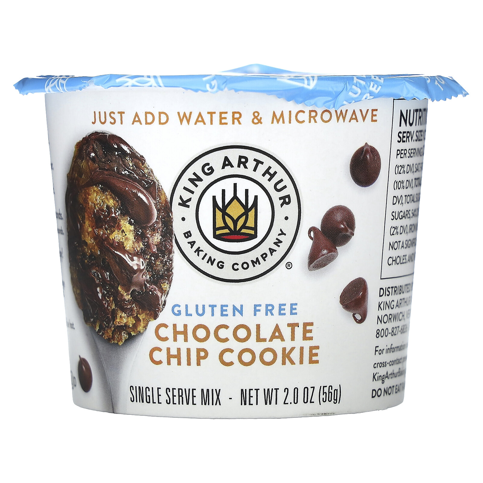 Gluten Free Single Serve Mix, Chocolate Chip Cookie, 2 oz (56 g)