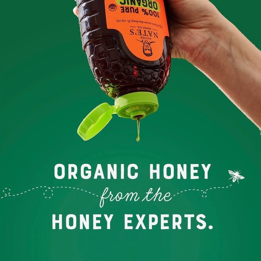 Nature Nate’s Organic Raw Unfiltered Honey 40 oz 100% Pure