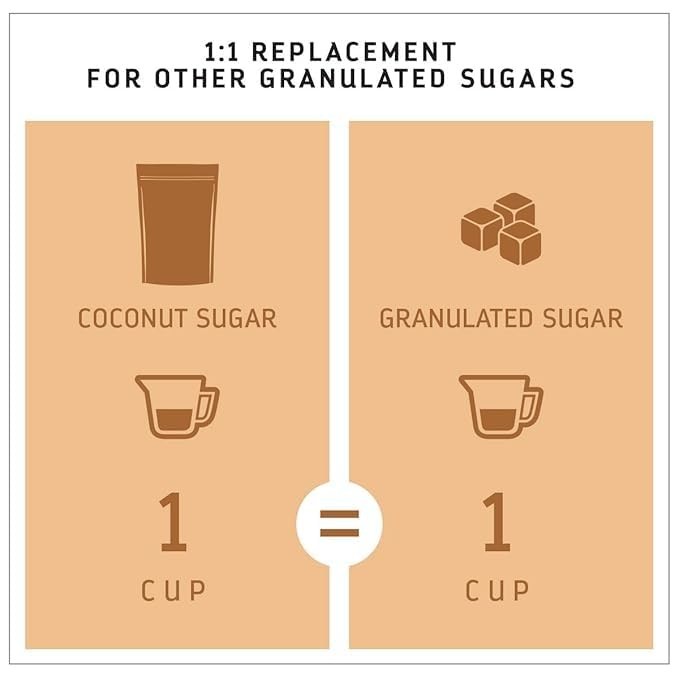 Organic Coconut Sugar 3Lb Natural Sweetener Non-GMO Coffee Tea Recipes