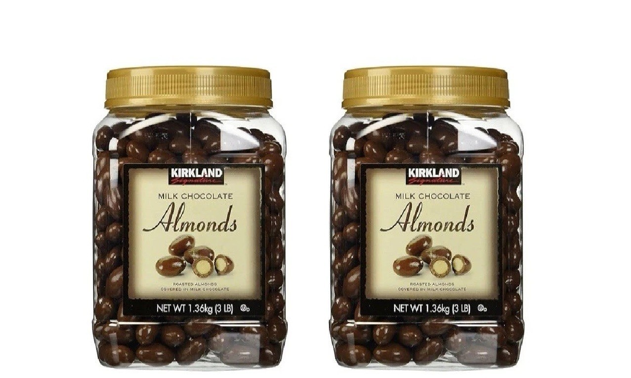 Kirkland Milk Chocolate Almonds 3 lb Each (2 Pack) Bulk Chocolate Free Shipping
