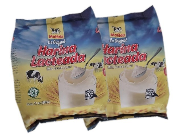 2 PACK Harina Lacteada, Milk Cereal Flour 21 oz (600g)