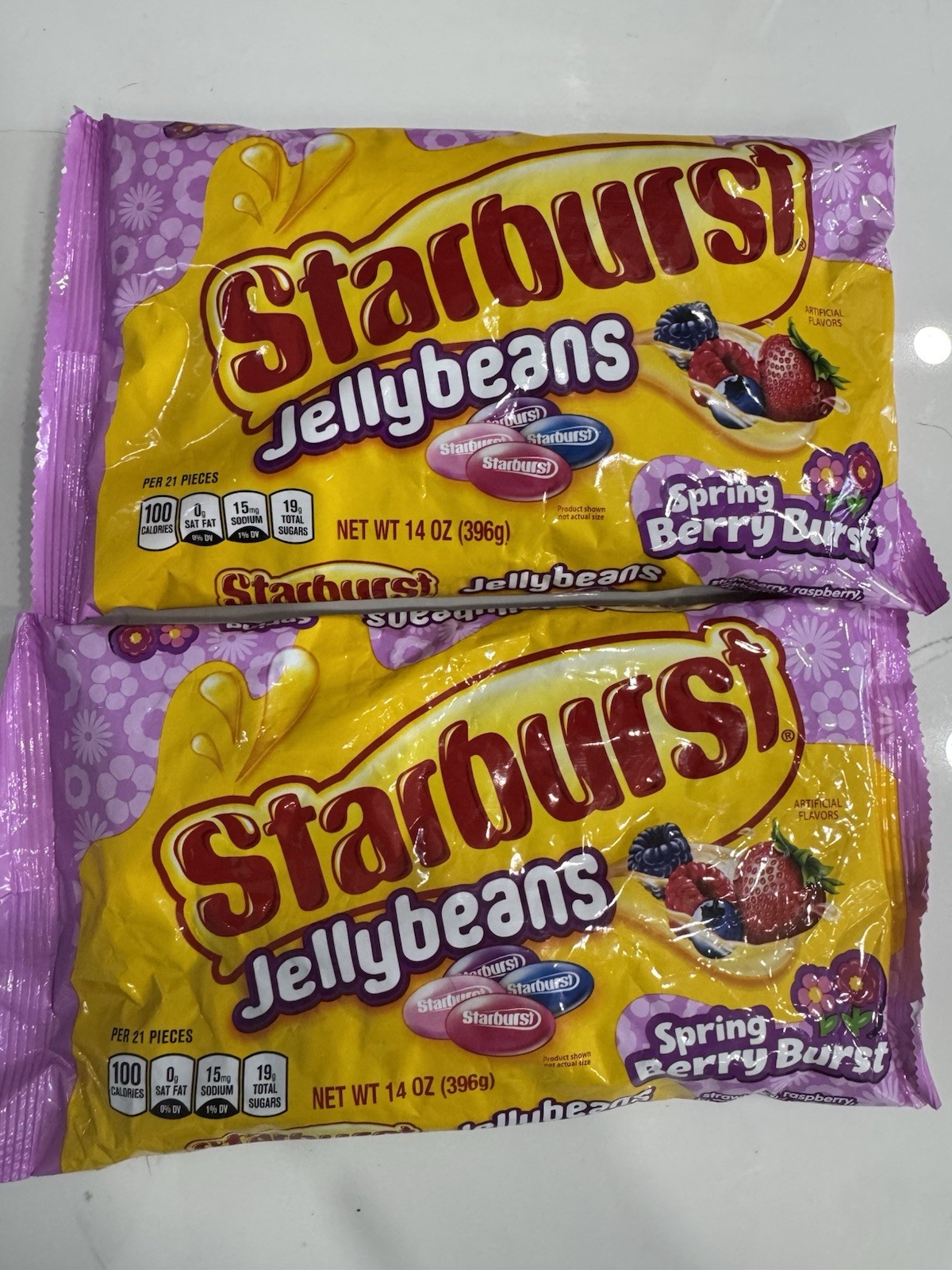 Starburst Jelly Beans Berry Burst Easter 2-Bags 14 oz. Each Candy ~ Exp 11/2026
