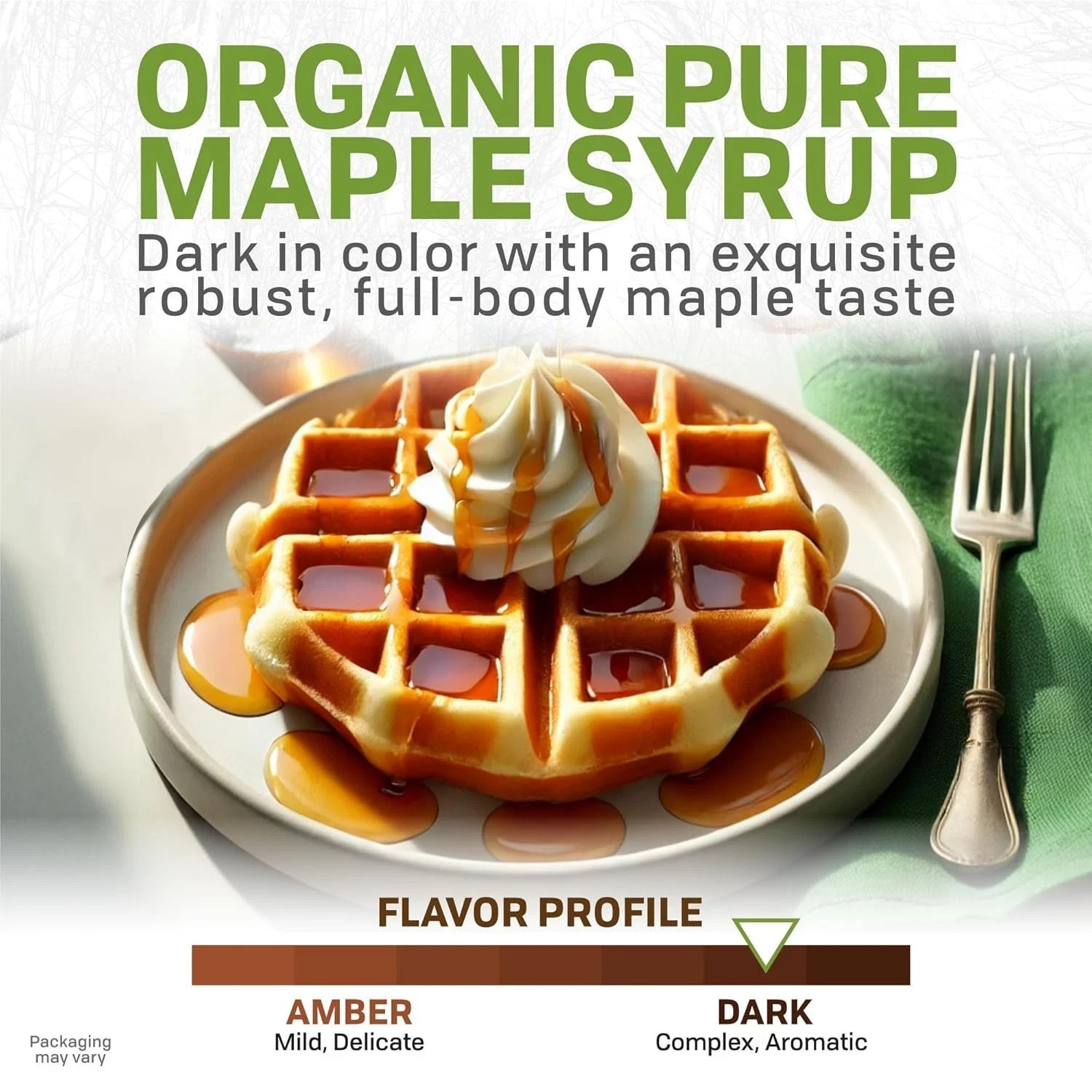 Maple Valley Organic Pure Maple Syrup, Dark & Robust