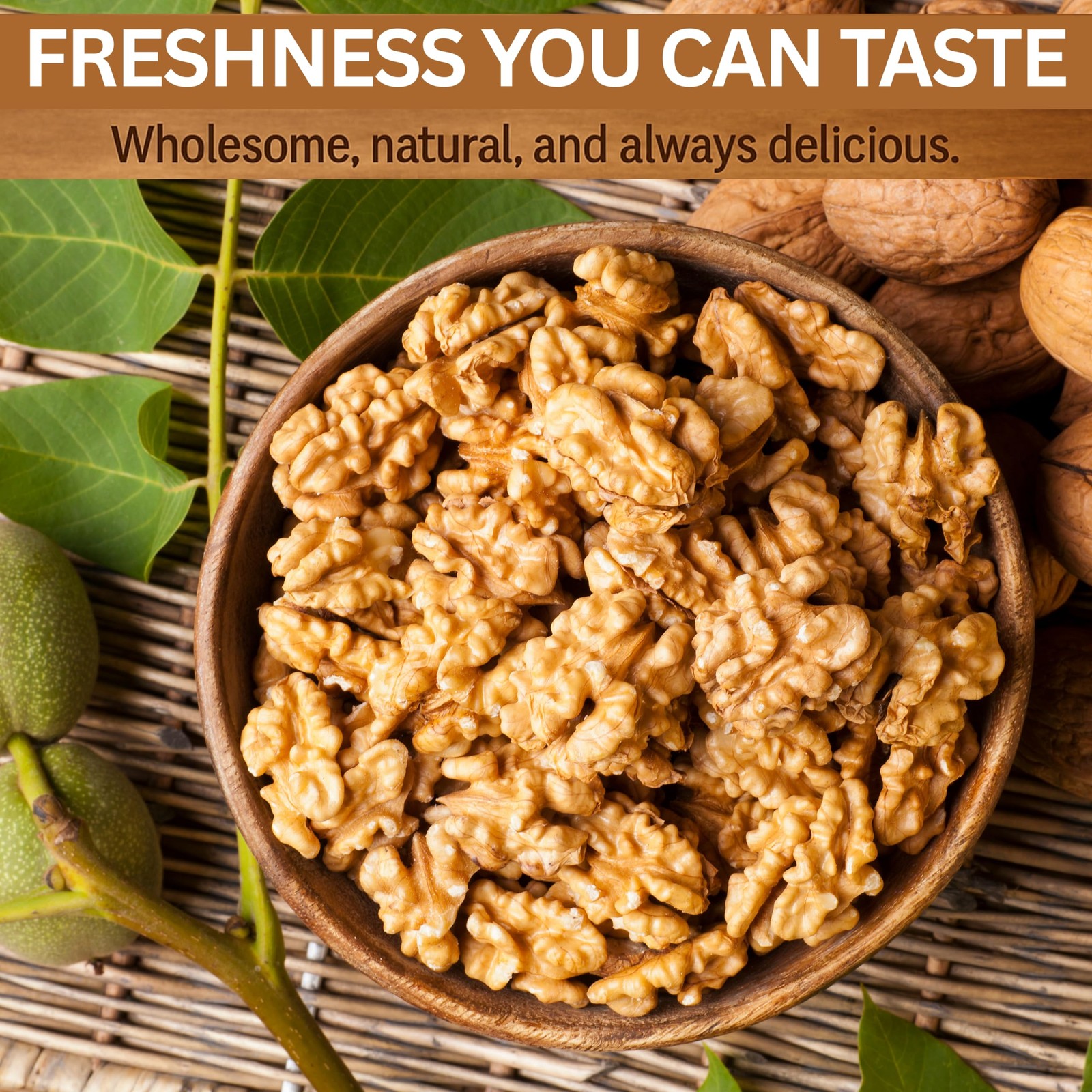 Jumbo Walnuts in Shell 3 Lb Natural Unbleached Buttery Flavor Nut Snack Baking