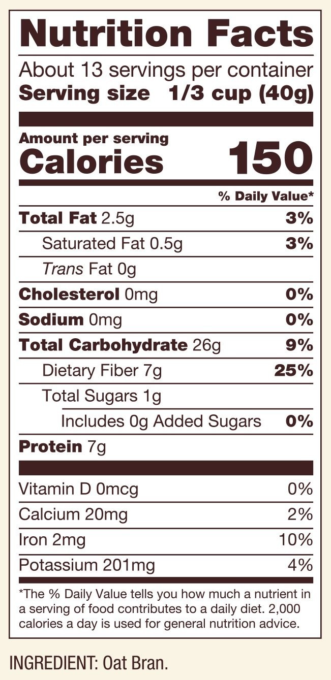 Bobs Red Mill Oat Bran 18Oz Pack of 4 – Non GMO Vegan Kosher