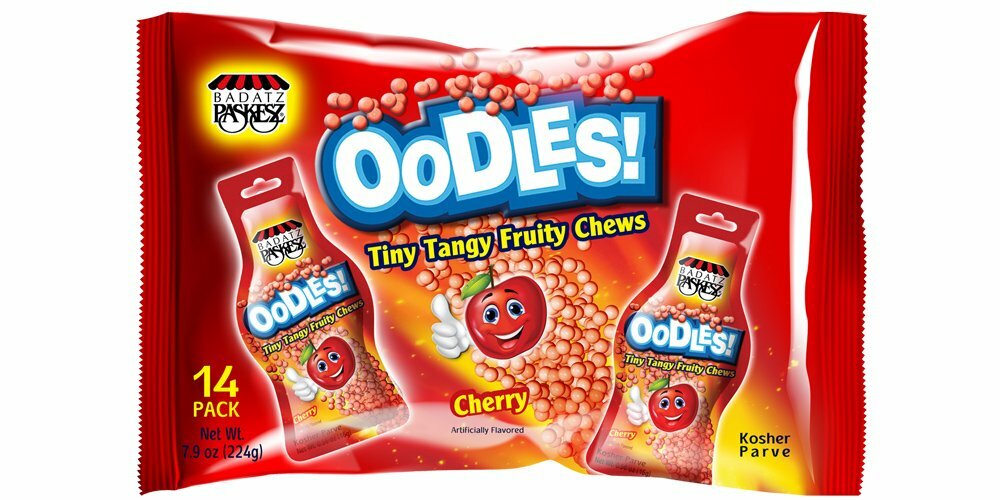 Only Kosher Candy Assorted Flavored Tiny Tangy Fruity Chews Oodles, Pack of 3