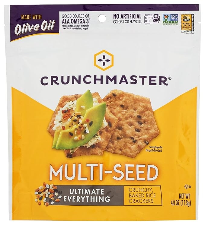 Crunchmaster Multi-Seed Crackers, Ultimate Everything, 4 Ounce