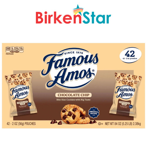 Famous Amos Chocolate Chip Cookies, 2 oz., 42 pk.