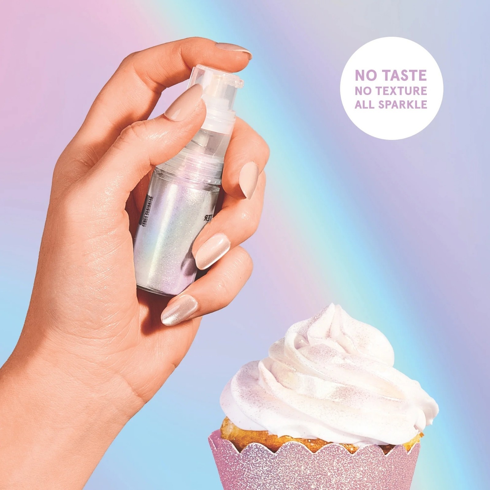 Fancy Sprinkles Moonstone Iridescent Fancy Edible Glitter Dusting Pump, 0.14 oz