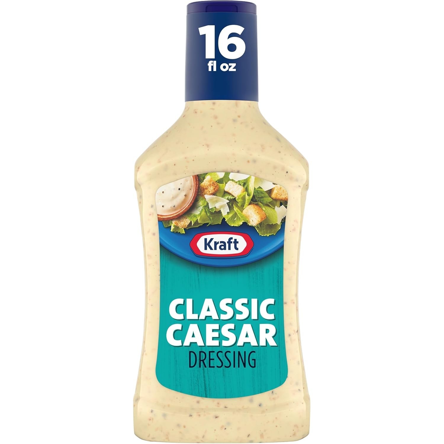 Kraft Zesty Italian ,Caesar,Salad Dressing, 16 fl oz Bottle