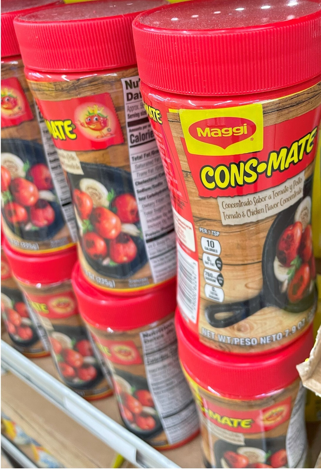 6 Pack Consomate Granulated Tomato and Chicken Flavor Concentrate Size 7.9 oz