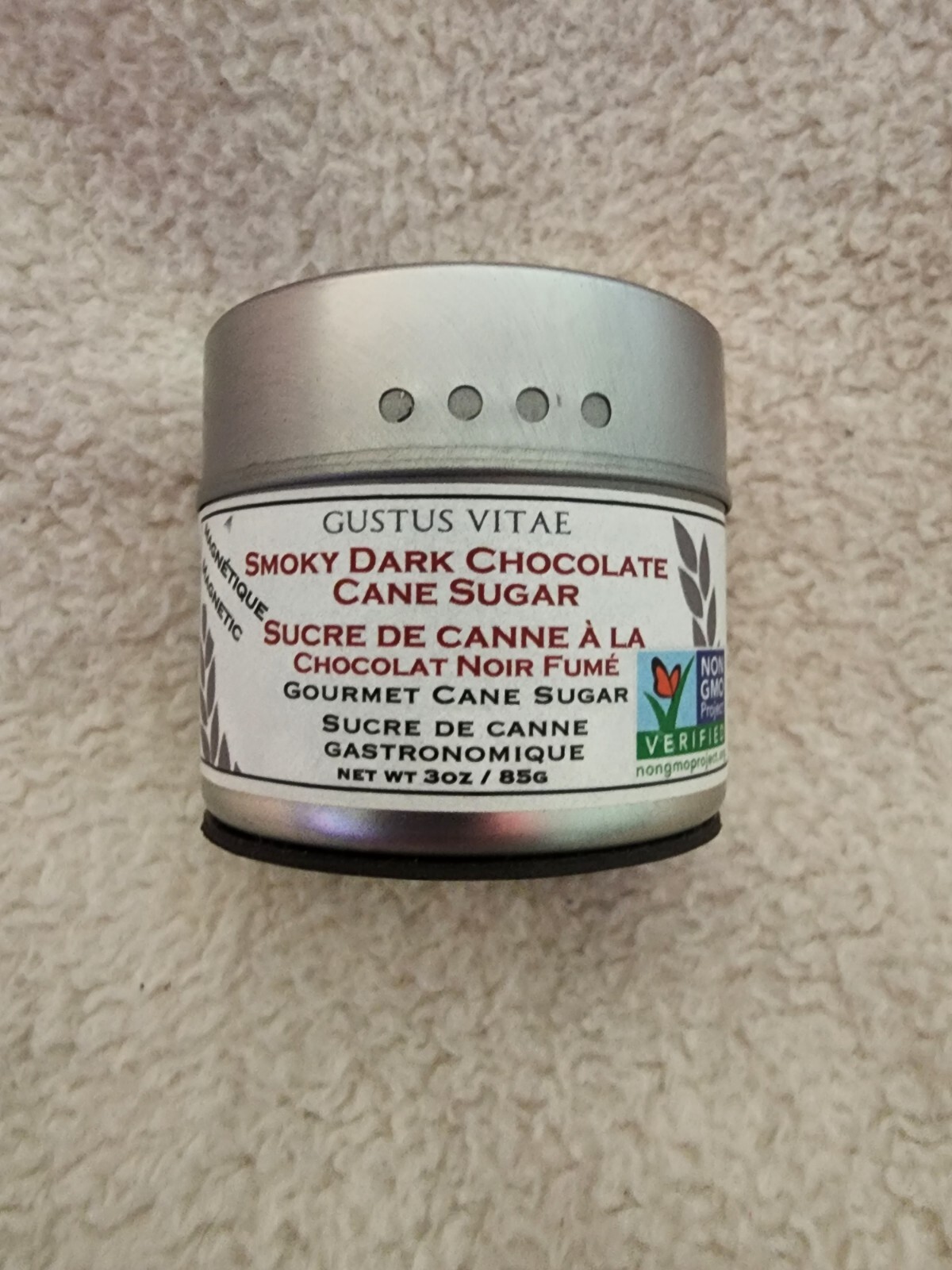 Gustus Vitae Smoky Dark Chocolate Cane Sugar