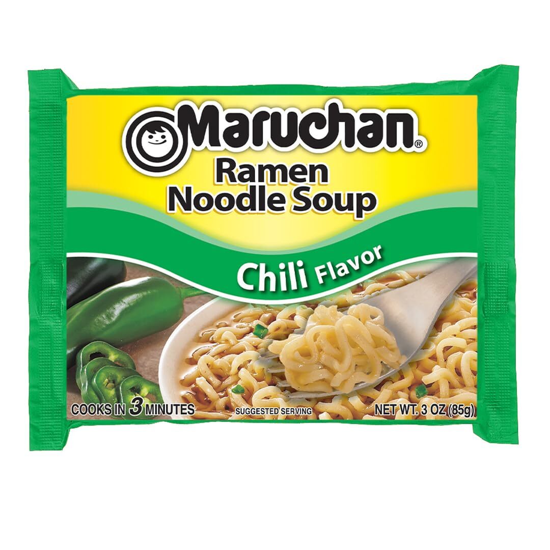 Ramen Chili Instant Ramen Noodles Ready to Eat Meals 3 Oz 24 Count