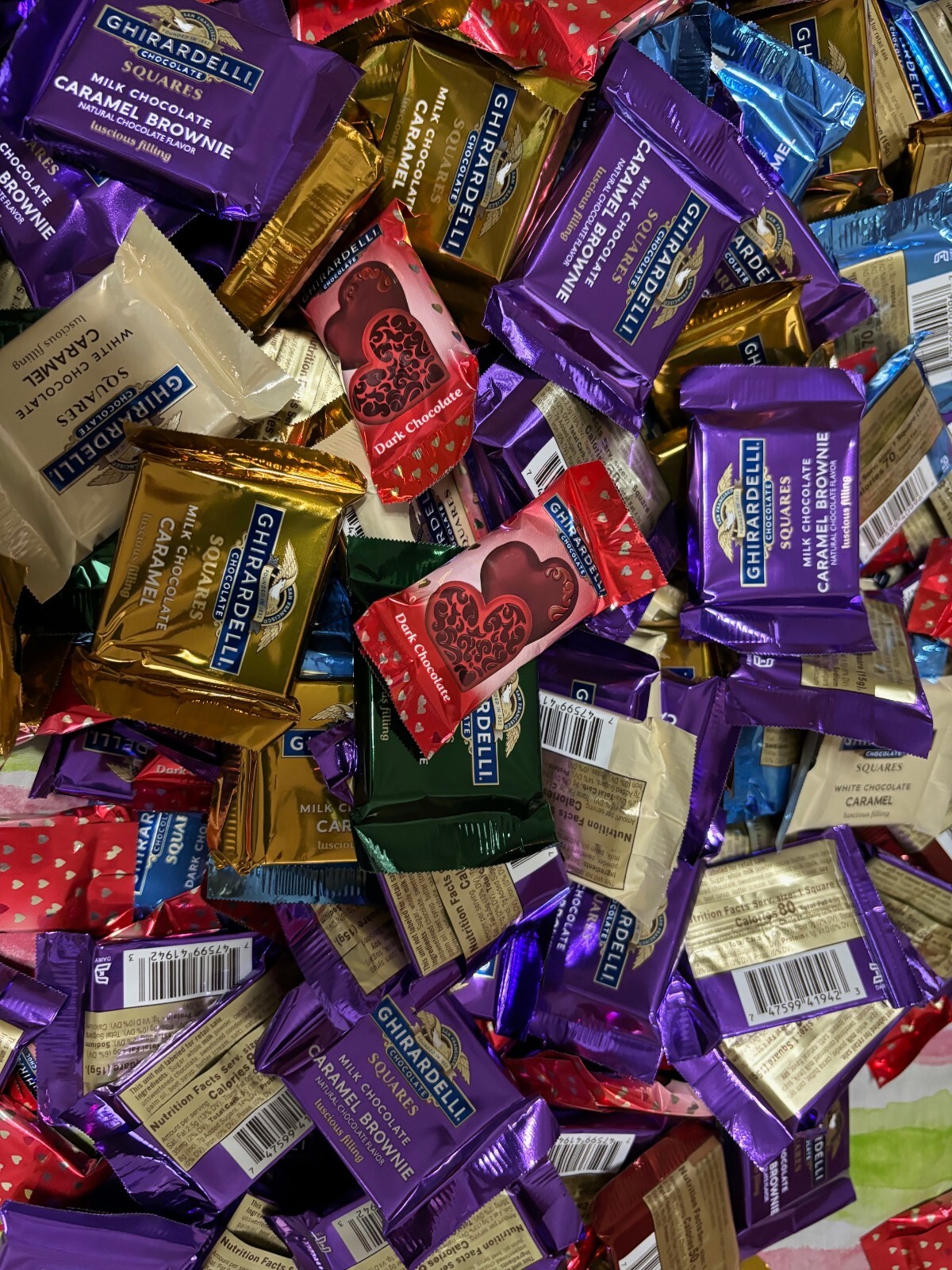 GHIRARDELLI CHOCOLATE SQUARES MIXED ASSORTED 20 pieces