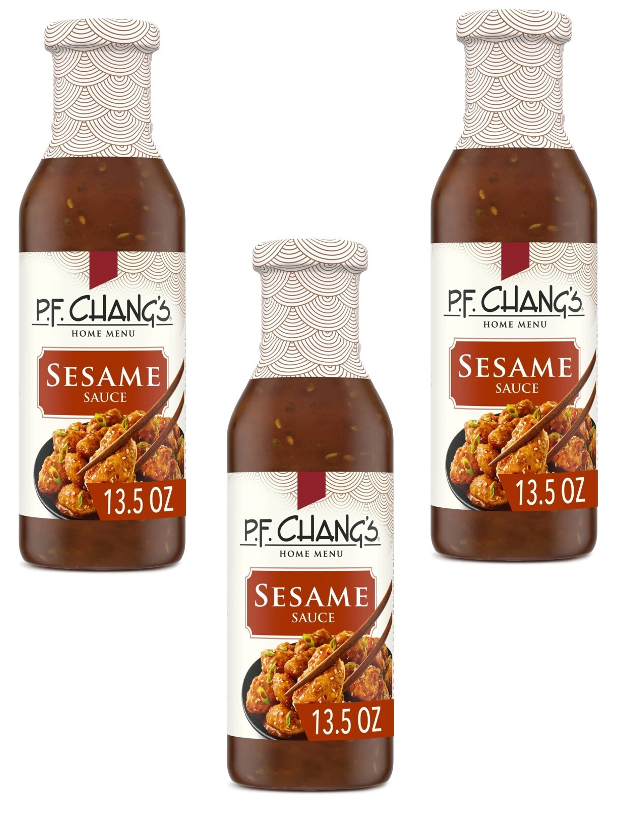 P.F. Chang’s Home Menu Sesame Sauce, 13.5 oz (3 Pack) Sweet, Tangy & Warm Flavor