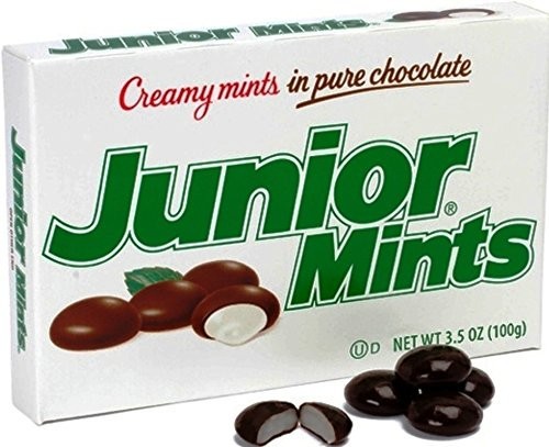 Junior Mints – 12 count – Creamy Mints In Pure Chocolate, Theater Box 3.5 oz