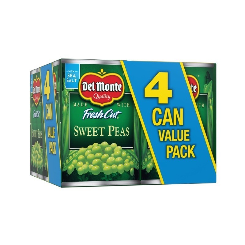 Canned Sweet Peas Non-GMO Tender Whole Vegetable Side Dish Ready to Eat 15oz New