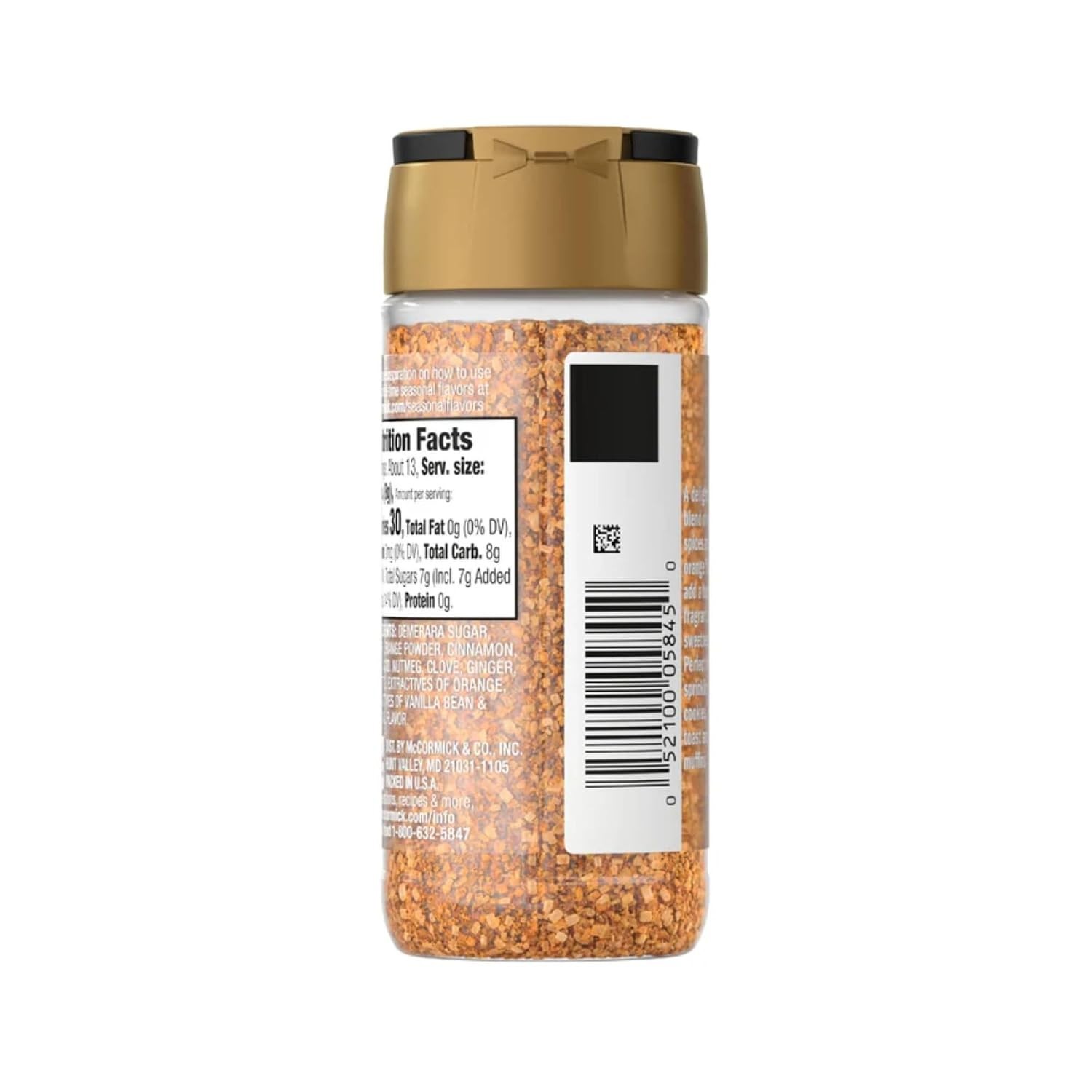 McCormick Spiced Orange Finishing Sugar 3.7 oz with Bottle Opener Keychain