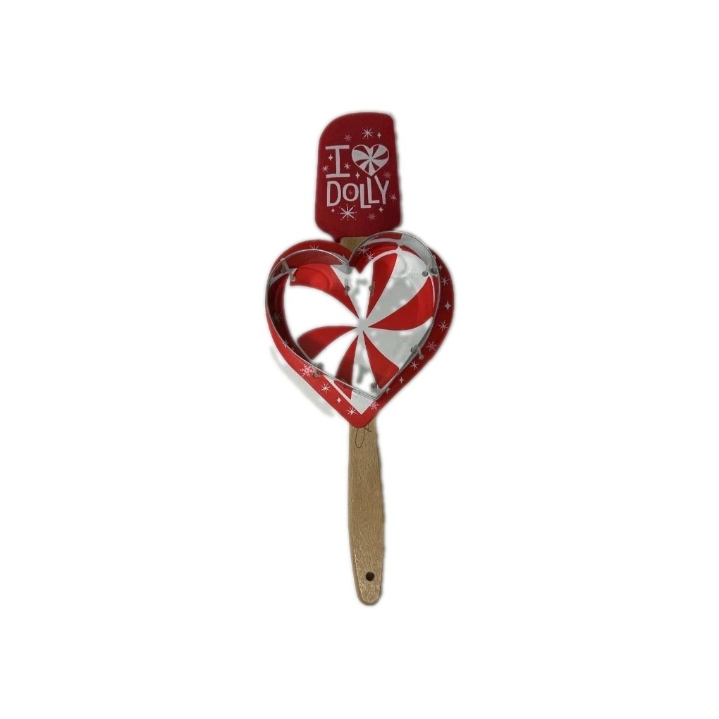 Dolly Parton Christmas 6Pc. kitchen Set Cookie Cutters/Towel/Spatula/ Potholders
