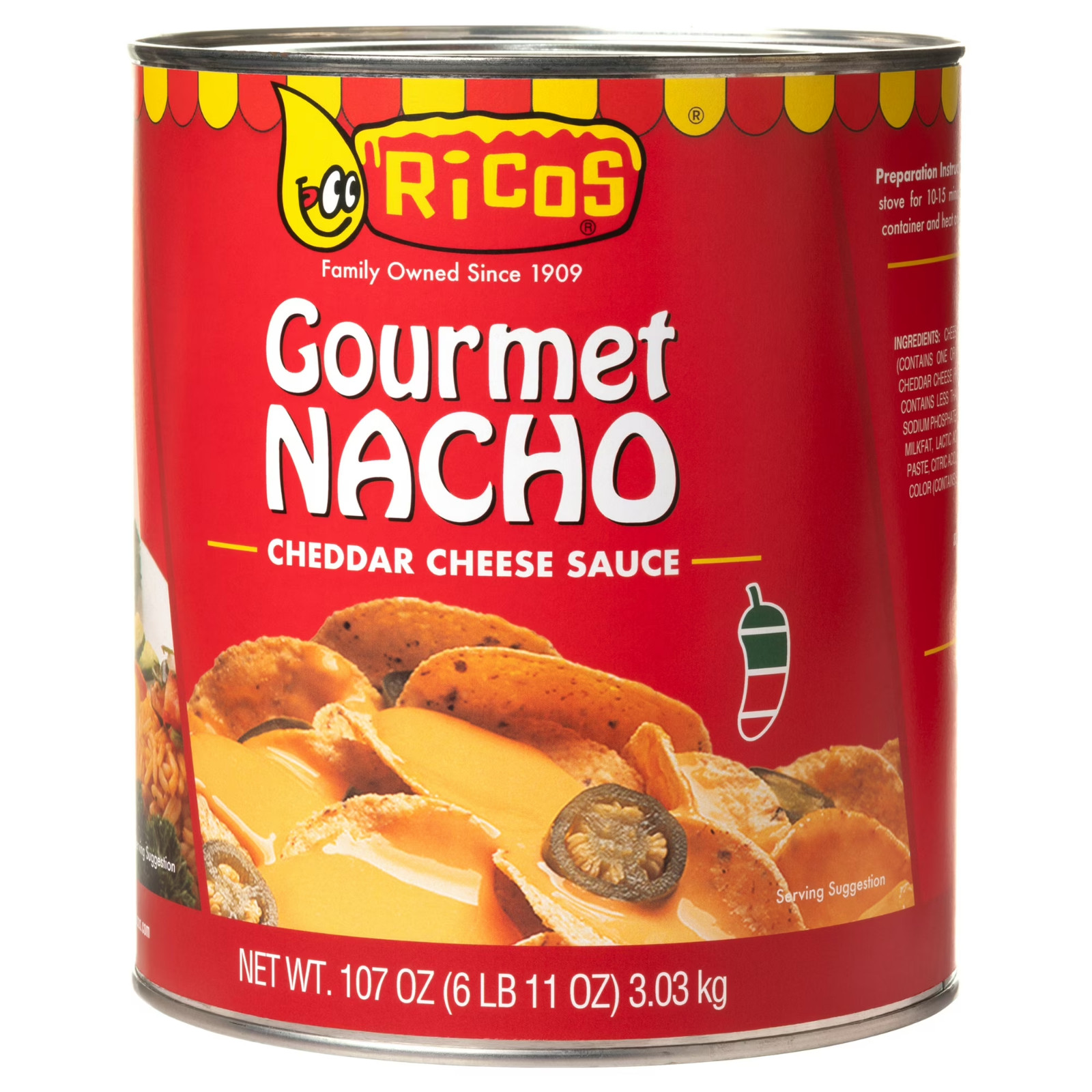 Ricos Gourmet Nacho Cheddar Cheese Sauce, 107 oz Can